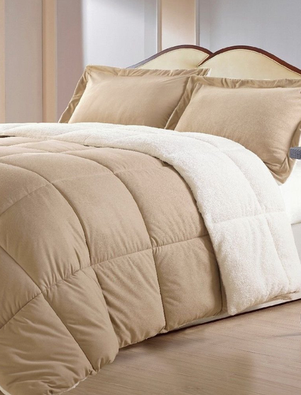 Borrego Comforter Set, Queen, Camel