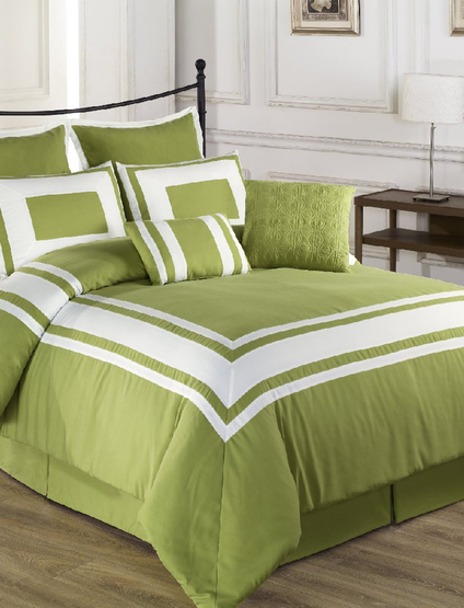 Cozy Beddings Lux Decor 8 Piece Comforter Set